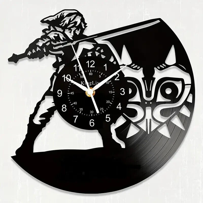 Legend of Zelda Vinyl Wall Clock Home Décor Design Best Gift Birthday Holiday
