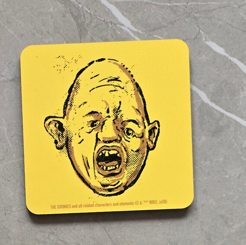 GOONIES Table Coaster Beer MOVIE Tea Cup GLASS Mat HEY YOU GUYS SLOTH MOVIE