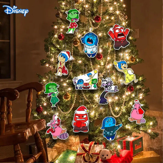 DISNEY PIXAR INSIDE OUT 2 Tree Pendant Decoration XMAS KIDS CARTOON SAD JOY