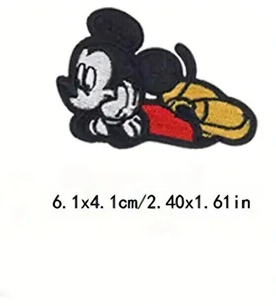 DISNEY MINNIE MICKEY MOUSE Iron Sew On Embroidered Patch PATCHES TV MOVIE EARS
