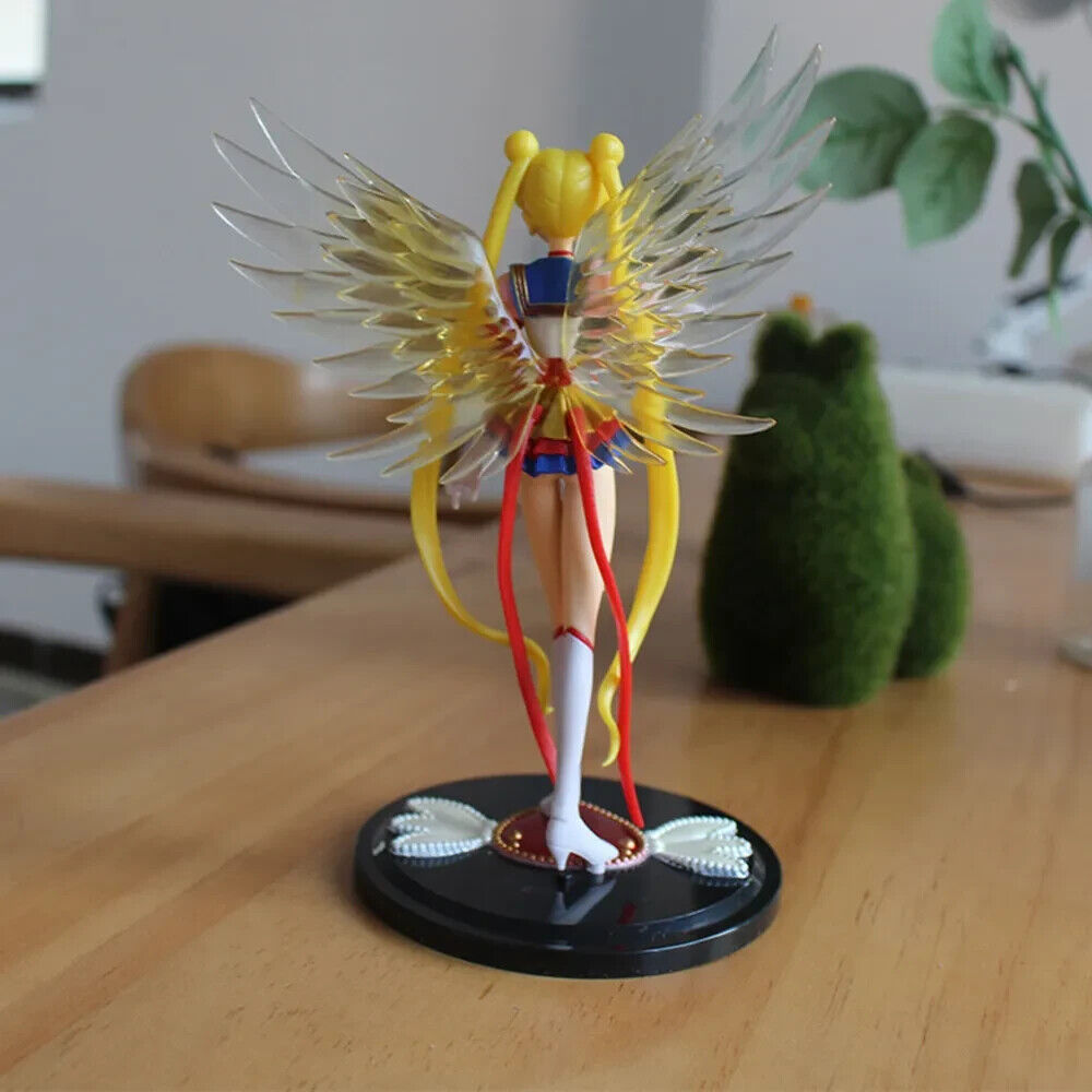Anime Sailor Moon Tsukino Usagi Figure Eternal Tiare PVC Cake Ornaments Doll 