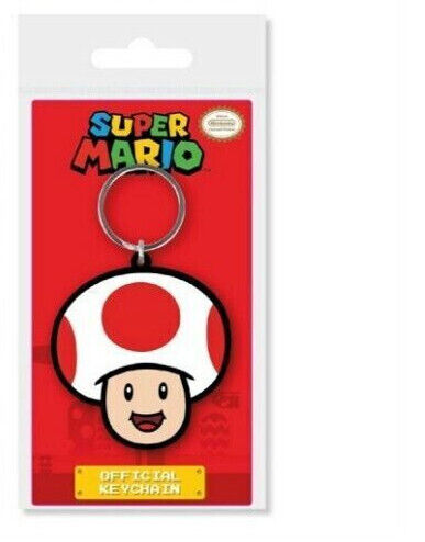 Official Nintendo Super Mario 2D Keyring Keychain Princess Toad Yoshi Bowser