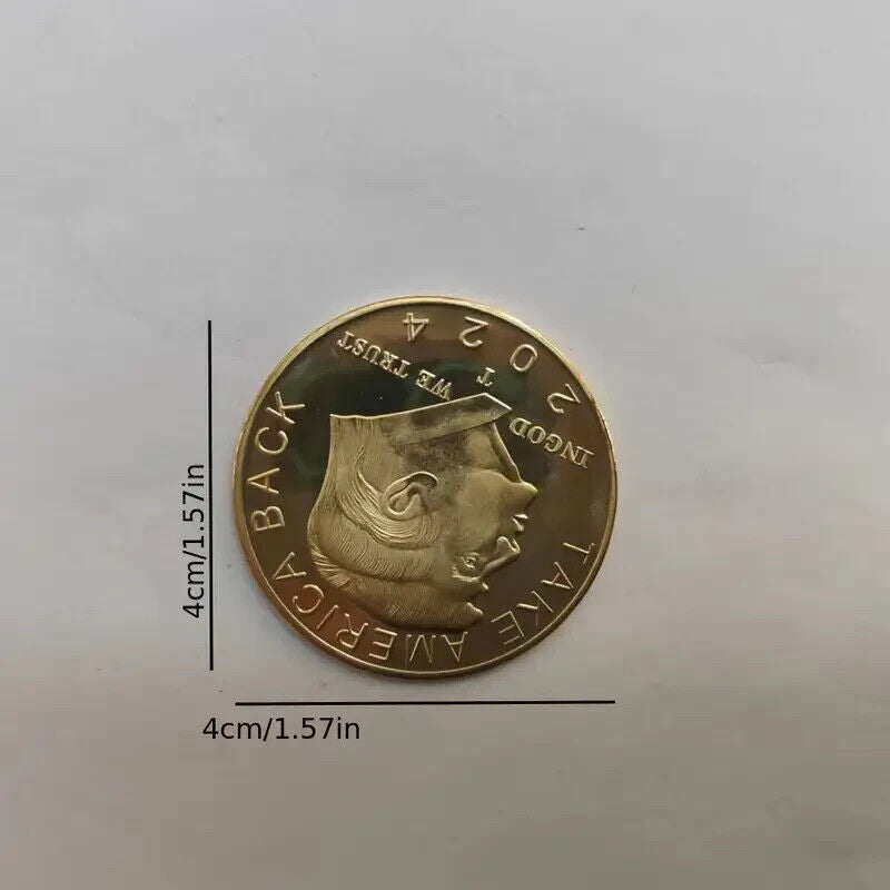 2024 US President Donald Trump Coin Commemorative Coin TAKE AMERICA BACK Coin