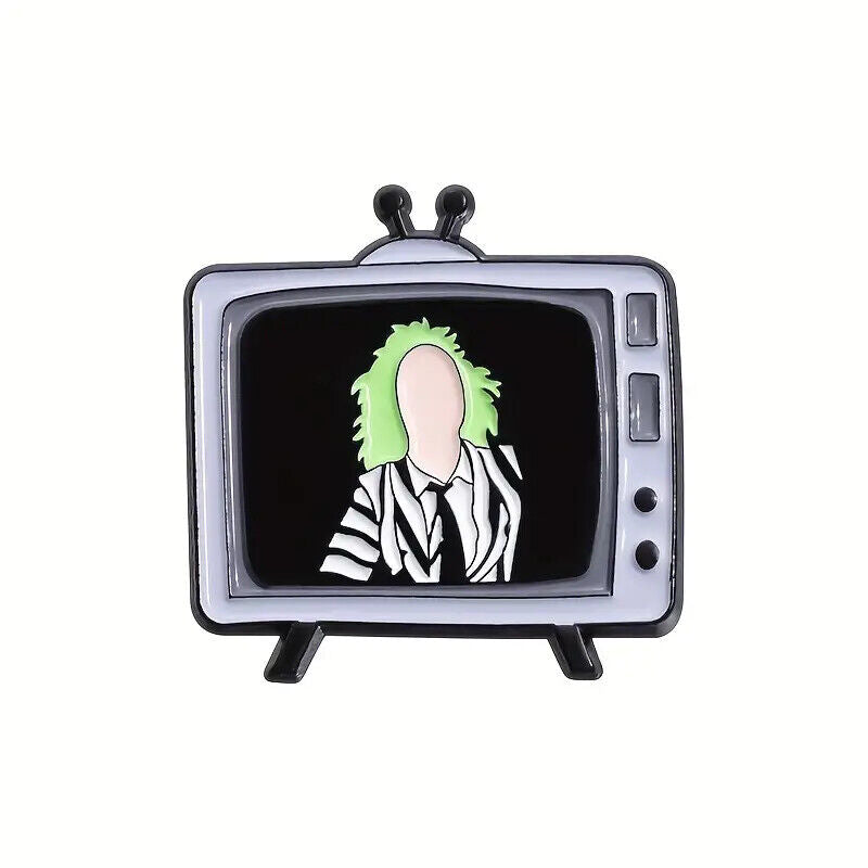 HORROR Metal Enamel Pin Badge Adult Teen TV MOVIE GRUDGE GOTH BLACK TV SHINING