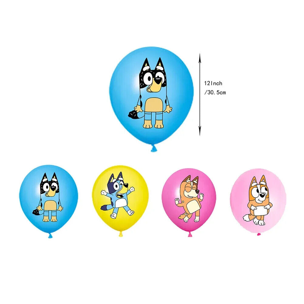 Bluey Balloon Party Birthday Decorations Boys Girls Balloons Bingo Coco Cbeebies