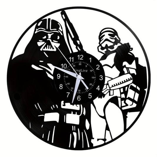 Star Wars Vinyl Clock Darth Vader Wall Art Best Yoda Gift Record Decor Death R2