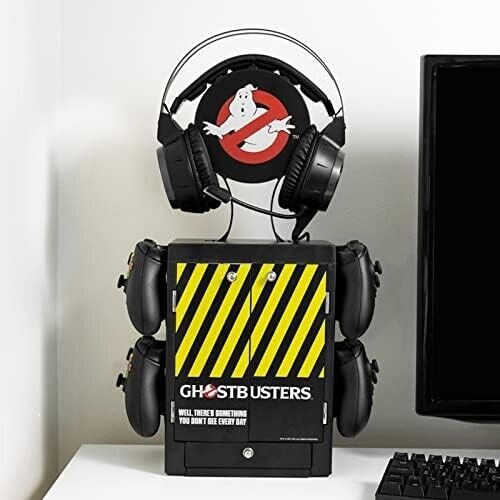 Numskull Ghostbusters Official Gaming Locker STORAGE GAMES HOLDER