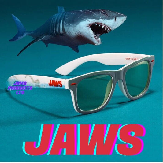 Official Jaws Classic Logo Sunglasses Summer Fun Movie Adults Teen Swim Horror