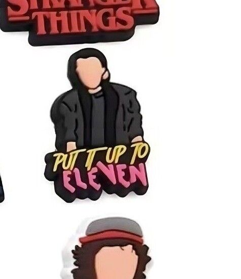 Stranger Things Shoe Charms Croc Jibbitz Water Proof Assorted NETFLIX HORROR LOT