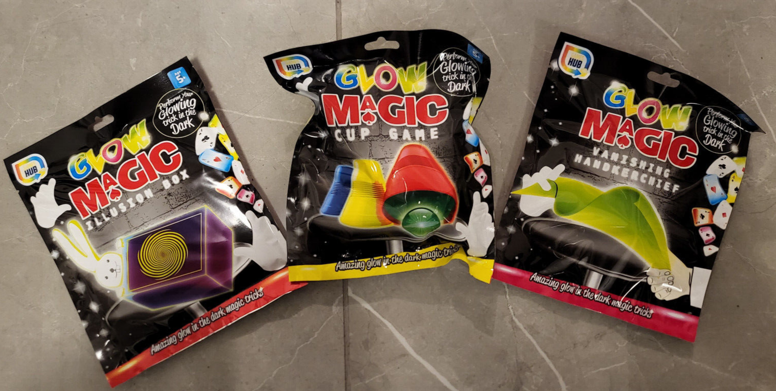 Grafix Glow Magic Tricks Glow In The Dark Magician Xmas Stocking Tricks Games