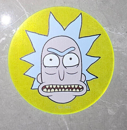 Coaster Rick And Morty Acrylic Coffee Tea Drink Cup Mat Gift Present Cartoon Art