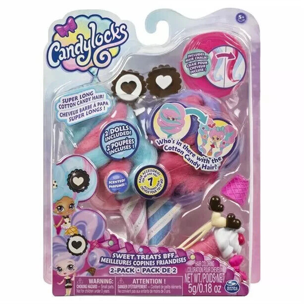 Candylocks Sweet Treats Bff 2 Pack Girls Playset Gift ICE CREAM CHOCO TOY XMAS