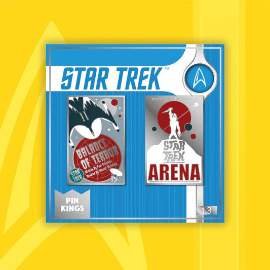 PIN KINGS STAR TREK ENAMEL PIN BADGE SET 1.3 BALANCE OF TERROR ARENA NEW Arena