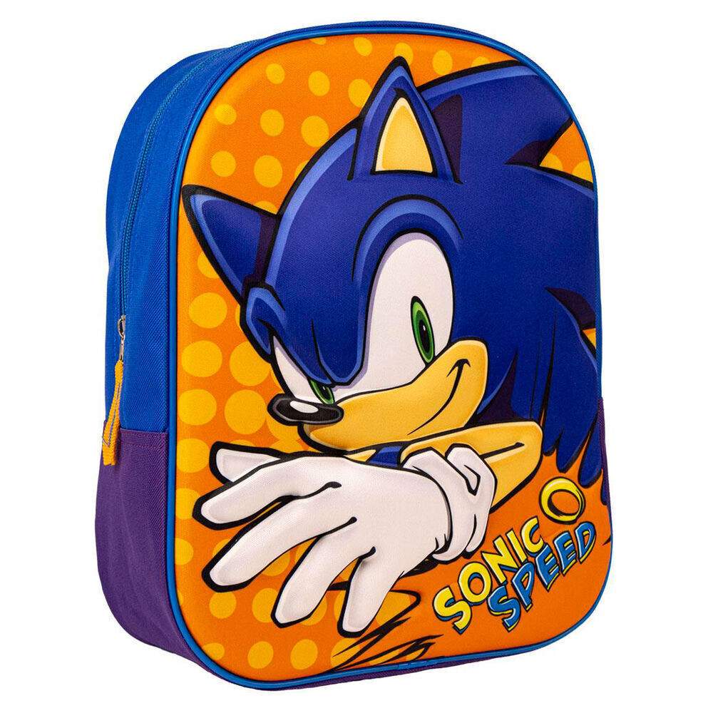 Sega Sonic Prime WILD THING FRIENDS Kids Boys School Backpack RUCKSACK BAG