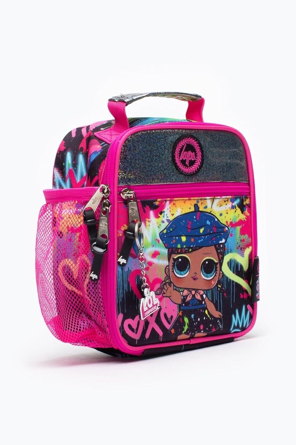 Hype x L.O.L. Surprise Drip Drop Multi Coloured  Lunch Box Bag Pink Holographic