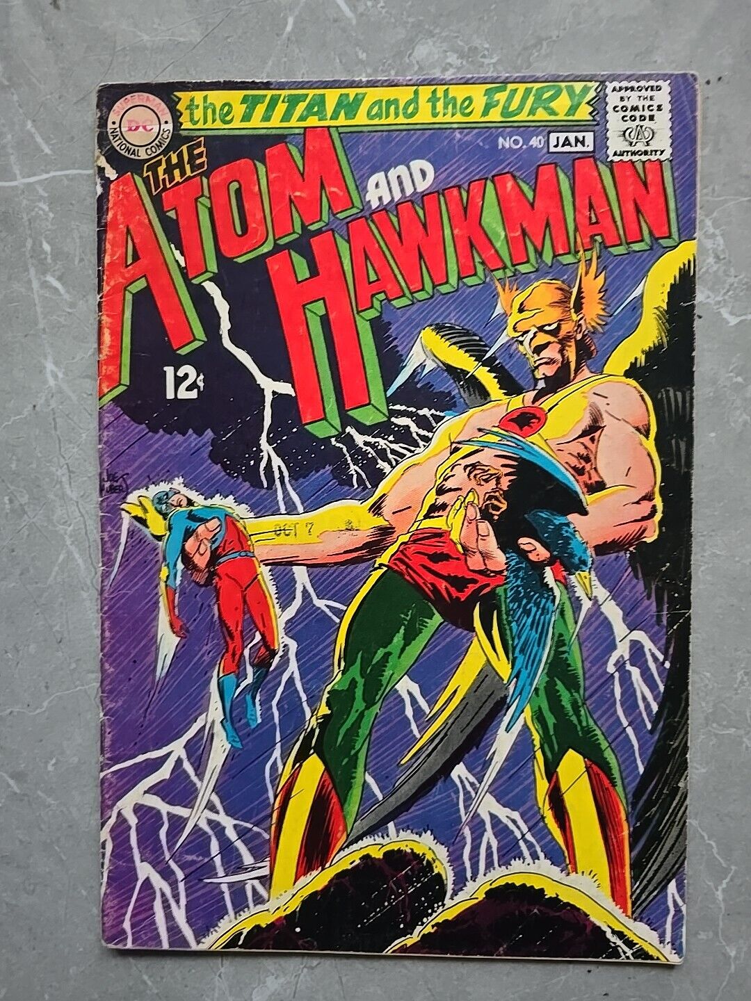 DC COMICS THE ATOM AND HAWKMAN #40 JAN  1969 GARDNER FOX VG+