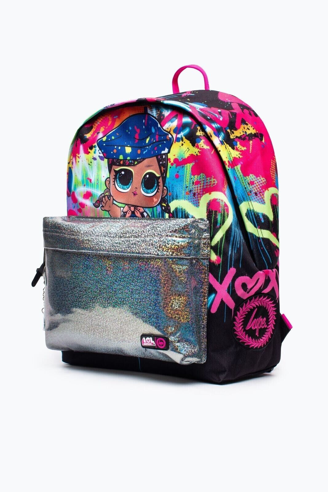 HYPE L.O.L. Surprise Drip Drop black multi Backpack Kids Holographic lol school