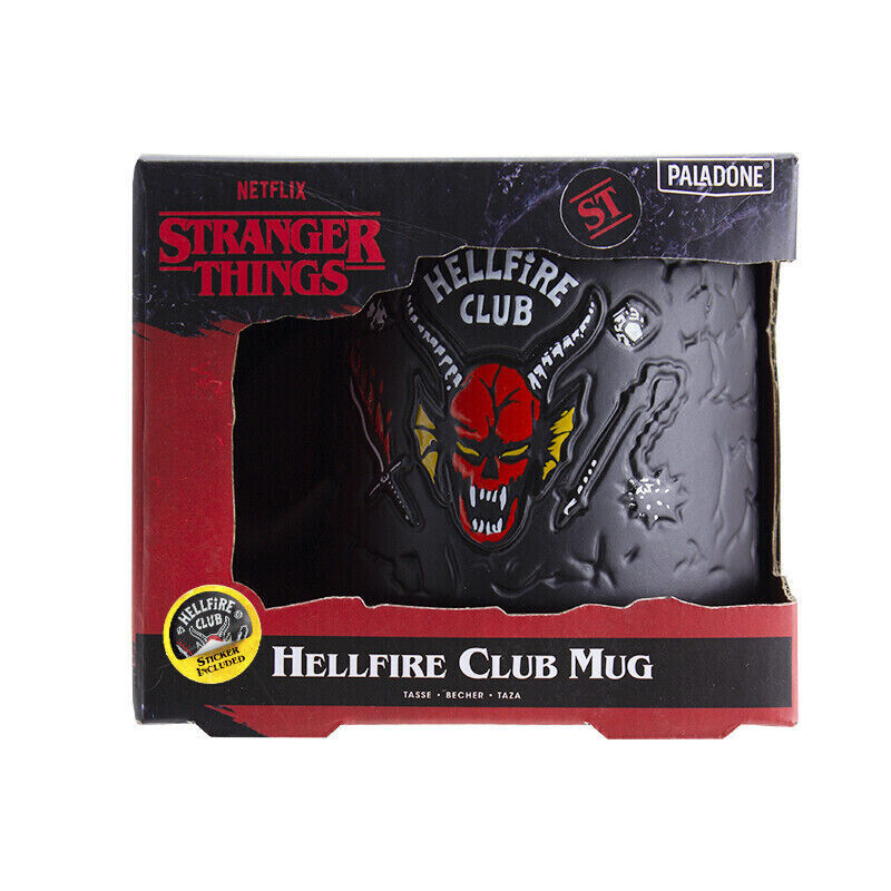 Stranger Things Hellfire Club Demon Embossed Mug Drinkware NETFLIX OFFICIAL
