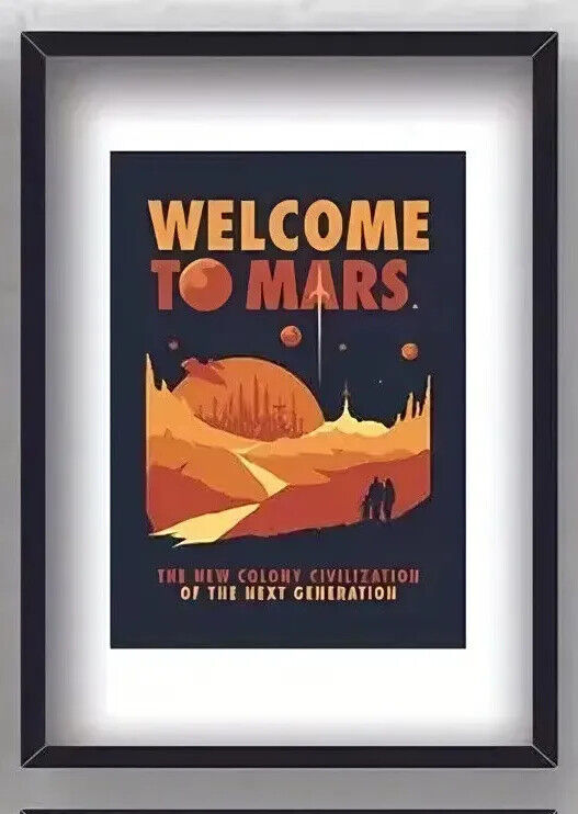 SPACE FUTURISTIC CANVAS Wall Art Movie Poster Print Picture ASTROLOGY PLANETS A5