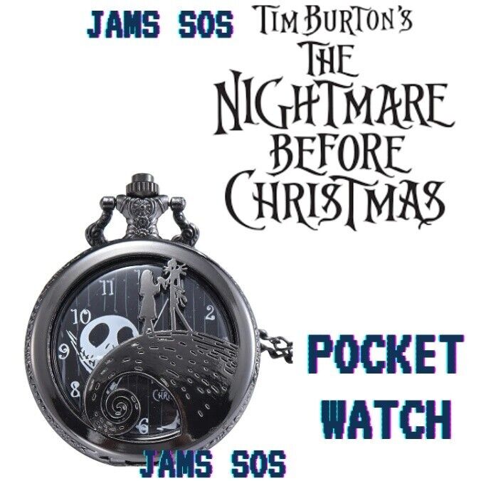 Nightmare Before Christmas Quartz Pocket Watch 80cm JACK SALLY HORROR HALLOWEEN