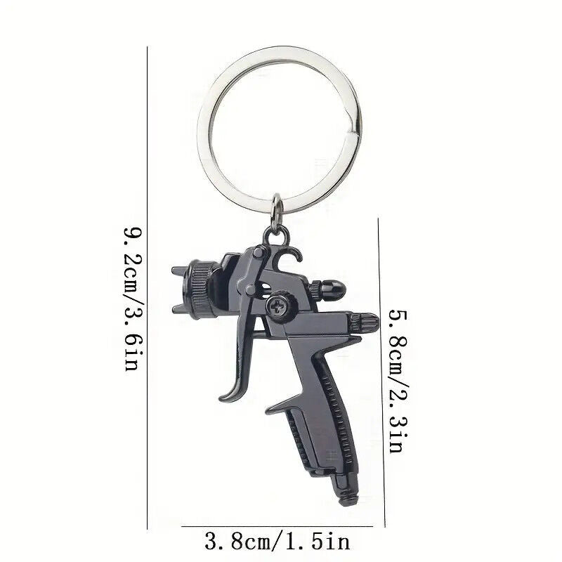 SPRAY GUN TATTOO Adult Charm Toy KEYRING KEYCHAIN GRAFFITI ART