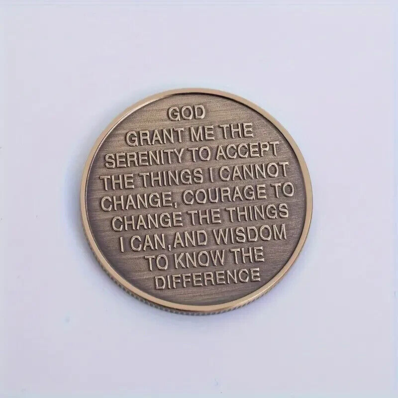 Colorful Butterfly Lucky Coin Change Is The Essence of Life Metal BRONZE GOD