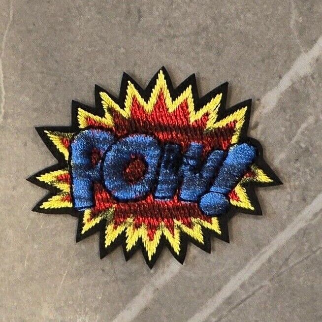 Pow Zap OMG Bang OMG Wow WTF Words Embroidered Logo Patch Badge Iron Sew On COMI