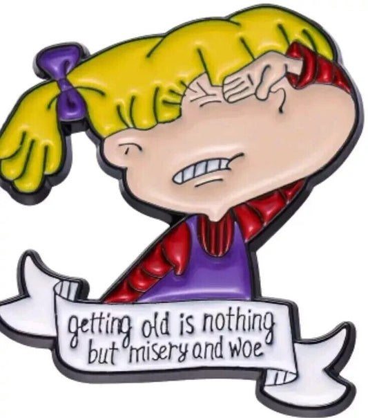 Angelica Rugrats Inspired Cute Novelty Fun Enamel Pin Badge Brooch NICKELODEON