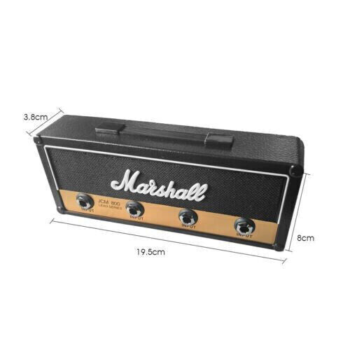 MARSHALL Jack Amp Speaker Key Ring Holder Man Cave Tidy Music GUITAR CHAIN WHITE