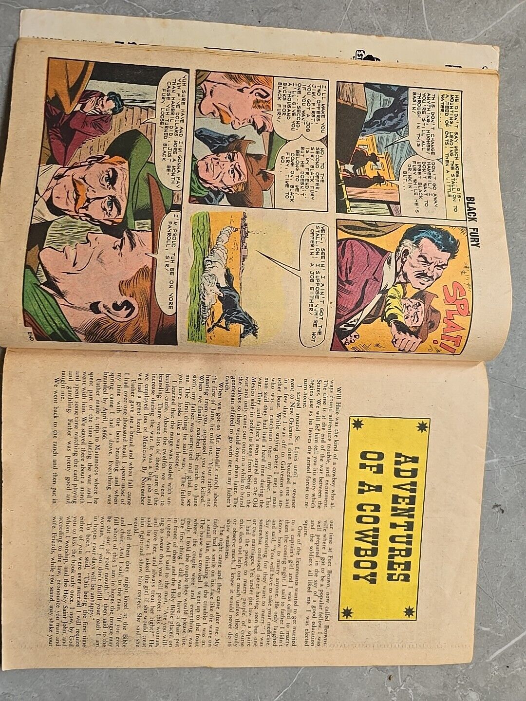 Black Fury #38 Charlton 1962 Comic Book BLACK HORSE STALLION YELLOW VICTORY