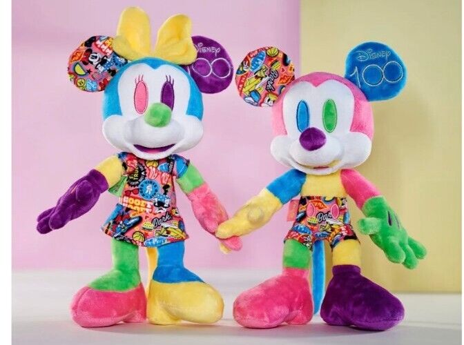 Disney 100 Years Anniversary Mickey & Minnie Mouse LIMITED EDITION Plush Set 