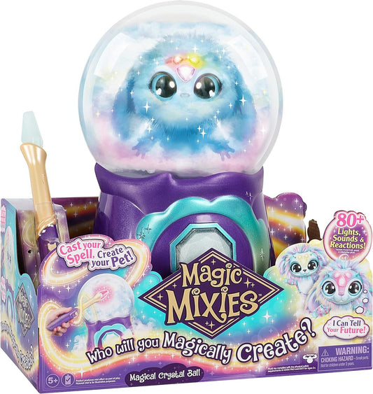 Magic Mixies Magical Crystal Ball with Interactive 8 inch Plush Toys Xmas Gifts