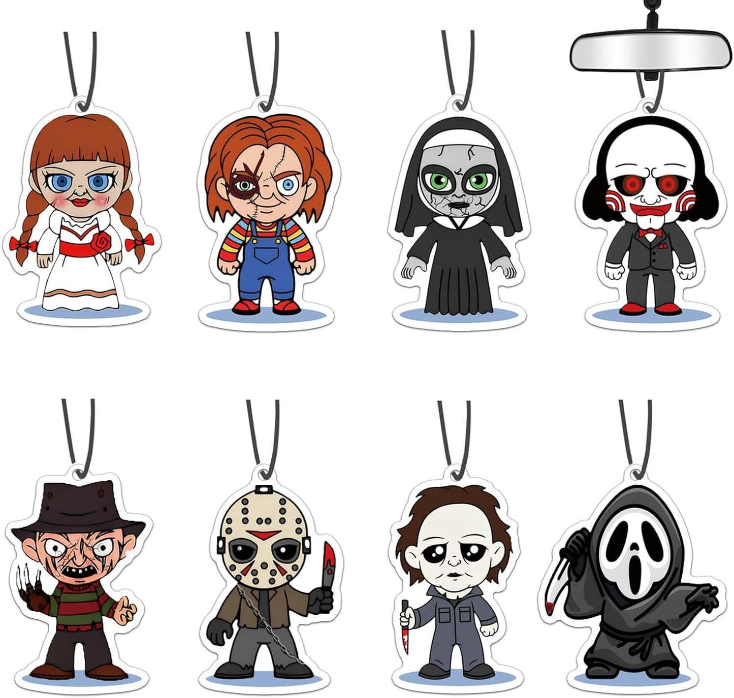 Scream Ghostface Car Air Freshener JASON CHUCKY BILLY Horror Movie Scary BRIDE