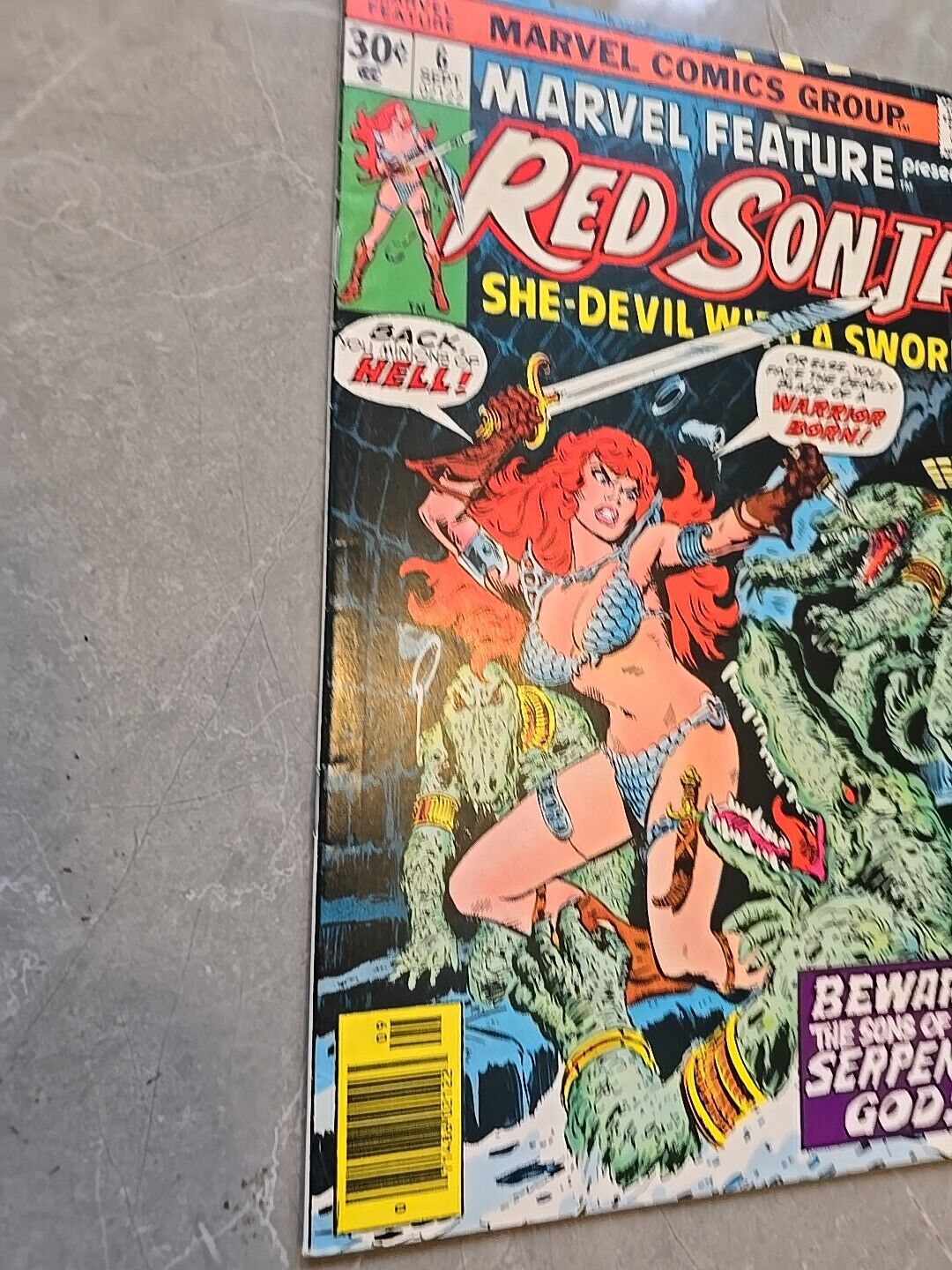 Marvel Feature #6 VFN (8.0) MARVEL  1975 Red Sonja SERPENT GOD CONAN COMIC