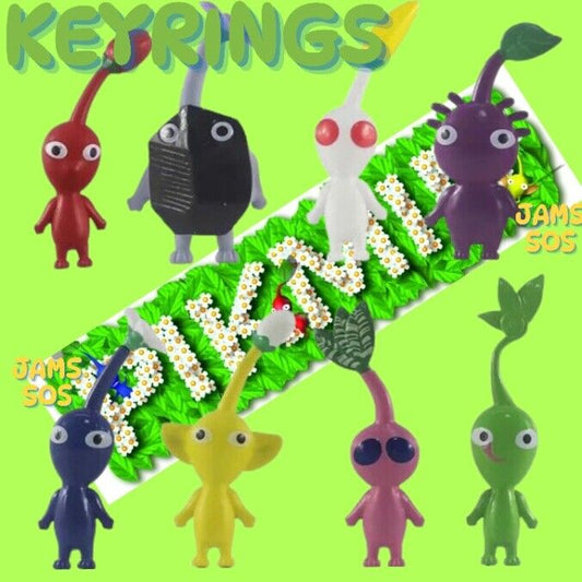 PIKMIN KEYRING Pikmins Figure Toy Rock Pikmins Oatchi Blue Ice Toys anime CHAIN