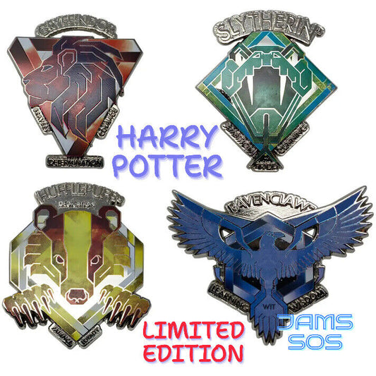 Limited Edition Harry Potter House Collectible Pin Badges HUFFLEPUFF  SLYTHERIN