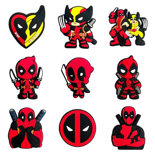 Deadpool Shoe Charms for Crocs DIY Shoe Decorations UK MOVIE MARVEL