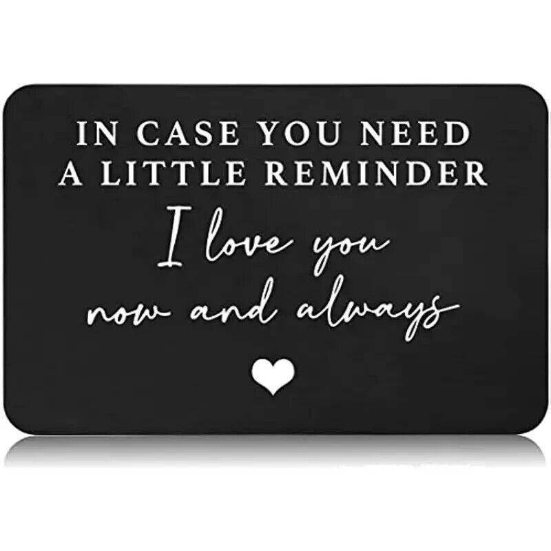 In case you need a reminder Wallet Insert Card Gift Idea Card With Message LOVE