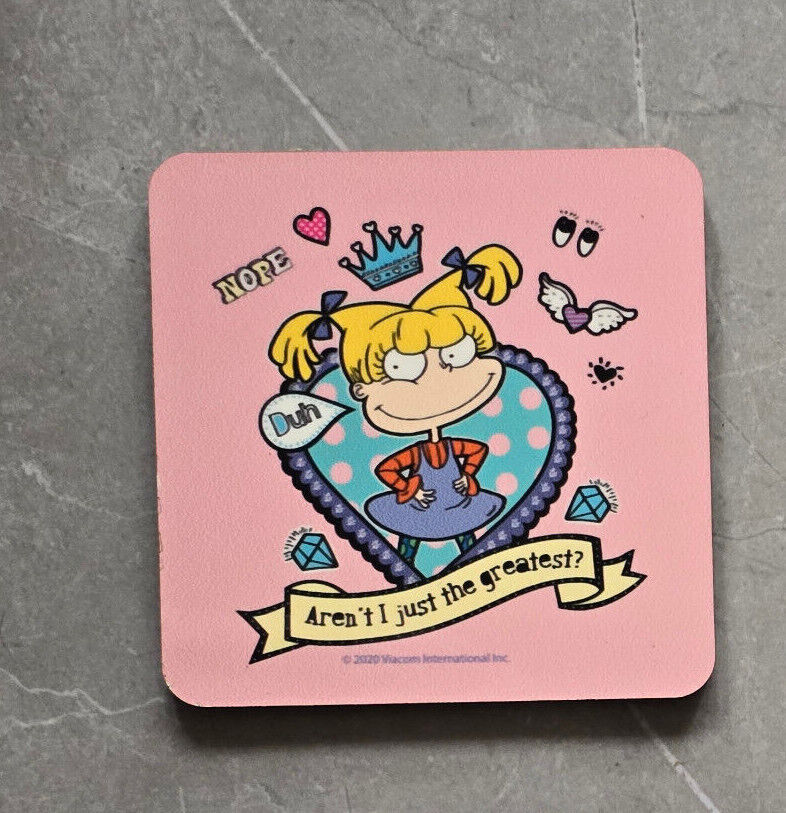 RUGRATS ANGELICA Coaster Retro TV Drinks Mat Home Kitchen TOMMY CHUCKIE PHIL NIC