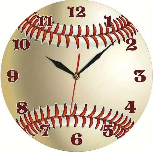 Baseball Wall Clock 12" Sports Clock Man Cave MOM CAVE Sports Decour NIB
