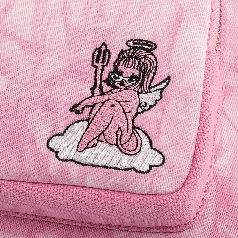 Loungefly Valfre Pink Dye Angel Double Strap Shoulder Bag ART MEXICAN CPNTEMPARY