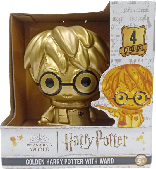 GOLDEN HARRY POTTER WITH WAND Wizarding World Collectable OFFICIAL GET THEM ALL