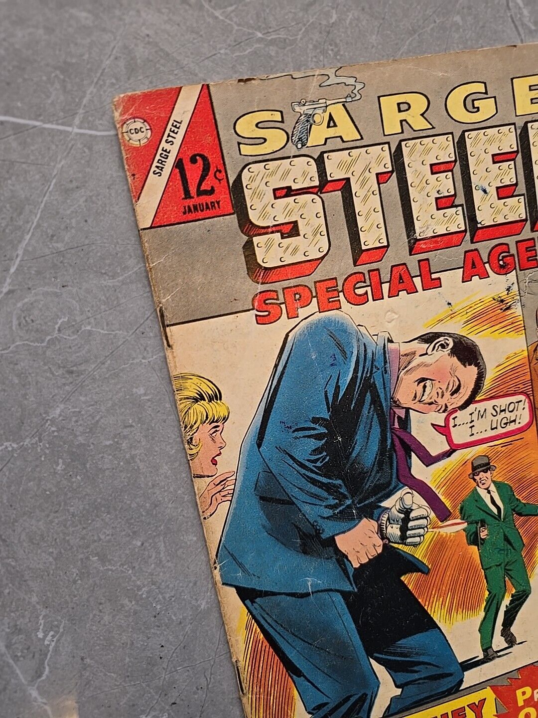 SARGE STEEL PRIVATE DETECTIVE #7 CHARLTON 1966  SEXY SPY DICK GIORDANO