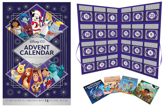 Extra LARGE Storybook Advent Calendar Retro Christmas Calendar - Disney 100