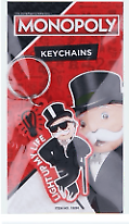 MONOPOLY - Official Game Keyring 2D Rubber Keychain CHOOSE YOURS OR GET THEM ALL