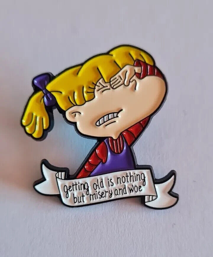 Angelica Rugrats Inspired Cute Novelty Fun Enamel Pin Badge Brooch NICKELODEON
