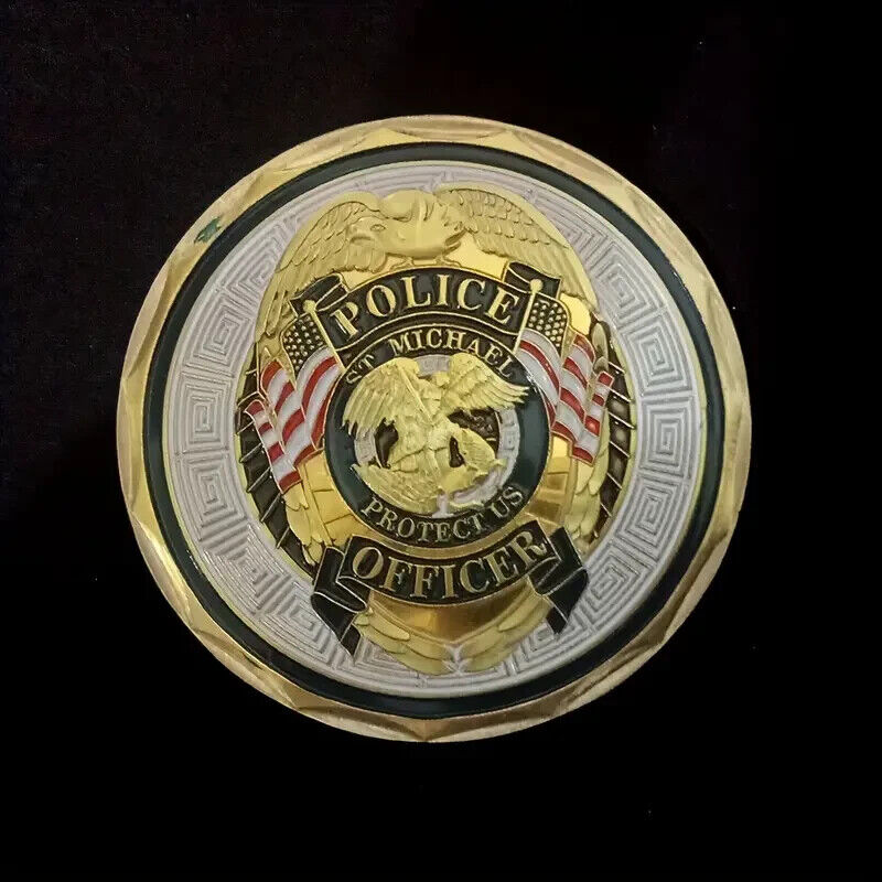 Police Officer Saint Michael Patron Saint of Law Enforcement Challenge Coin USA