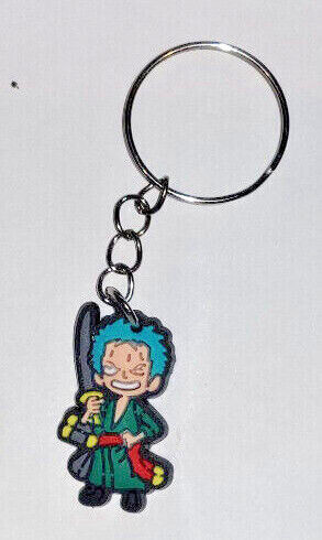 LUFFY KEYRING KEYCHAIN ONE PIECE ANIME KEY RING NETFLIX COLLECTABLE RUBBER