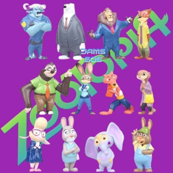 Zootopia Zootropolis Judy Action Figure Mini Doll Model Toys Figures Gift Disney