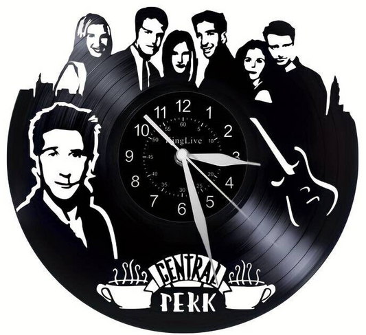 FRIENDS Vinyl Wall Clock Record Clock Decor Watch TV Series chandler ross phoebe